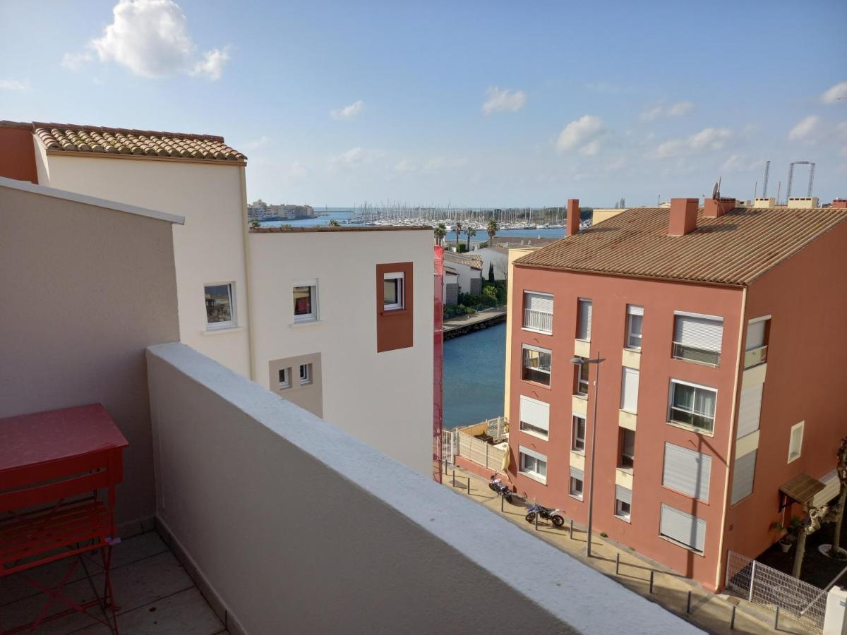 Apartament Port Brescou, T3 En Duplex Climatise, Superbe Vue Sur Le Port Agde Zewnętrze zdjęcie